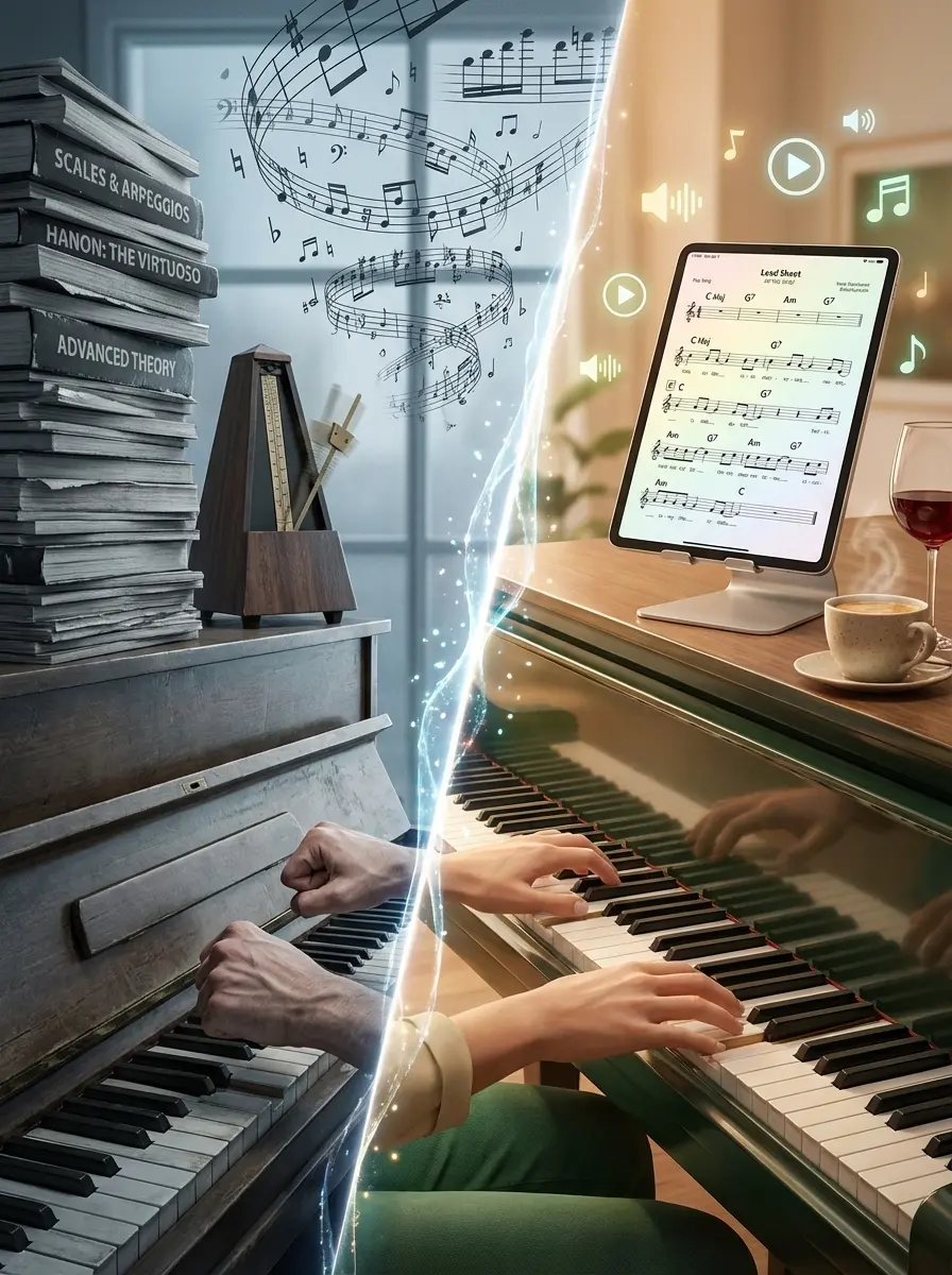 Traditional Learning vs Piano For All